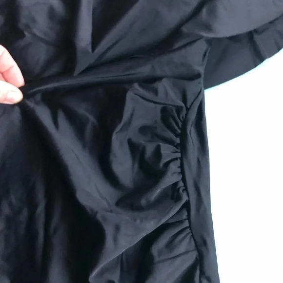 Black One Piece Swimsuit  with Rouched Sides - Picture 5 of 13